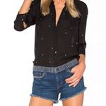 L'Agence L’Agence Studded Zoe Fringe Denim Shorts Size 25 Photo 8