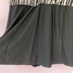 Fresh Water Swim Dress Size 22W Zebra Print Silver Black One Piece Bikini Photo 3