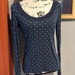 Old Navy  Blue Geometric Print Lounge Top (M) Photo 0
