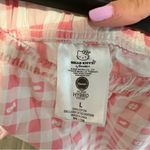 Hello Kitty  Sanrio Plaid Gingham Boxer Pajama Shorts Pink‎ White Size Large Photo 5