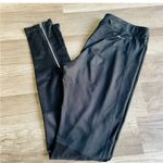 Nike  black zip athletic leggings small Photo 1