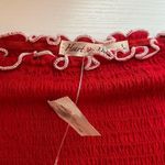 Red corduroy tube top Size L Photo 1