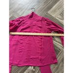 Worthington  XS Fuchsia Pink Womans Dress Tie Back Blouse Top Photo 4