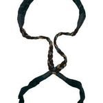 Vintage Wrap Belt Suede Leather One Size Teal Brown Braided Boho 90’s Y2K Blue Photo 0