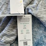 Zella NWT! Peaceful Funnel Neck Tie Waist Sweatshirt Grey Light Heather Small Photo 3