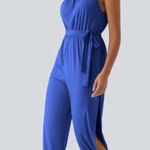 Halara  sleeveless tie back cool touch jumpsuit Photo 0