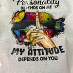 Handmade  My personality‎ depends on me tote bag Photo 0