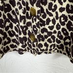 Something Navy  Revolve Animal Print Button Down Sun Dress Womens XS Cream Brown Photo 2