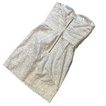 Marc Jacobs Amelie Flower Wicken White Strapless Dress, Sz 0 Photo 6