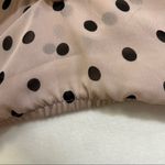 EXPRESS Fully Lined, Blush & Black Polka Dot Tank Photo 2