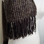 Promod Knit Scarf w/ Fringe Brown Tan 80” Photo 2