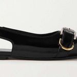 Givenchy Voyou Pointed Toe Slingback Ballet Flat Black 39.5 NEW Photo 0