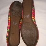 Liz Claiborne New York Striped Ballet Flats Size 9 8.5 Fabric Stripes Colorful Photo 5