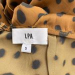 LPA  Brown Polka Dot Halter Jumpsuit Small Tie Back Wide Leg Boho Chic Photo 2