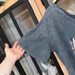 Hot Topic Akira america rock graphic tee wide v boat neck acid wash faded Tshirt skull Photo 5