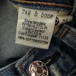 Rag and Bone Dre Low Rise Slim Boyfriend Jeans, Distressed, Lincoln wash, Size 26 Photo 9