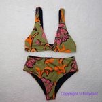 New! Set! Seea Brasilia Reversible Bikini Top and Bottom , Freya, size XS Green Photo 1