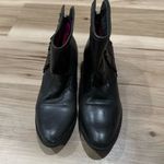 Betsey Johnson  Sealia Black Leather Ruffle Ankle Booties Women’s 7 Photo 2