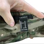 Forever 21 Camo Denim Mini frayed hem Skirt Medium Photo 8