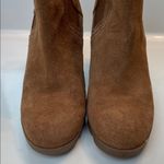 Sorel Women’s Joan Uptown Suede Chelsea Brown Stacked Slip-On Wedge Boots Photo 4