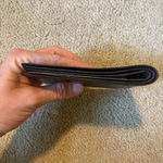 Gucci Authentic  bifold leather wallet black silver Photo 8