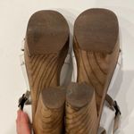 Destroy Women’s Wood Platform Heels White Leather Upper Sz 10 Spanish Y2K 90’s Photo 13