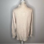 Abound  Women's Size S Beige Oatmeal/Light Heather Mock Neck Ribbed Long Sweater Photo 3