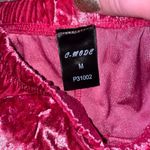 Vegas Crushed Velvet Shorts Womens Medium Pink Dolphin Hem High Waist Casual Y2K Photo 6