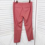 The Limited  Printed Herringbone Knit Ankle Crop Pants Coral Red Size 4 Photo 1