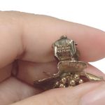 Sterling Silver SINGLE EARRING Vintage Napier  flower signed Napier Gold Over Photo 2