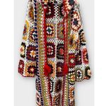 SAACHI Granny Hooded Square Crochet Ruana kimono cardigan One Size Size L Photo 11