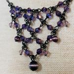 Kenneth Cole Women Necklace Purple Shades of Beads Adjustable Extender Chain Photo 9