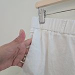 Quince Women's European Linen White Pants Size Large Photo 6