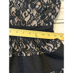 NIKIBIKI Dress Black Lace V Neck Sleeveless A Line Work Women Small Photo 8