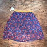 LuLaRoe red floral semi sheer XL Jill layered skirt Photo 2