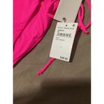 Good American Tiny Ties Bikini Bottom Hot Pink 3 US Large Photo 5