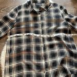 The Kooples  Plaid Silk Button Down Blouse Photo 3