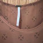 Free People Baby Dee Sheer Chiffon Lined Babydoll Mini Dress Brown Size Medium Photo 5