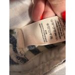 Free People Striped Linen Blend Shorts Size 4 Blue Cream Boho Photo 9