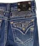 Miss Me Jeans Women’s Size 27 capri blue Denim Rhinestone Embellished Pockets Photo 8
