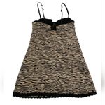 TART Intimates Camisole Chemise Animal Print Nightwear as Outwear Coquette M Black Size M Photo 1