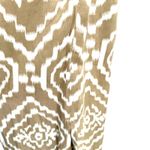 Anthropologie Size 0 Sleeveless Lace Embroidered Maxi Dress Tan & White Pattern Photo 4