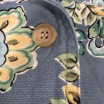Appleseed's Women’s Button Up Floral Patterned Cotton Jean Jacket Size 14 Blue Photo 8