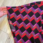 Trina Turk  Colorful Pleated Geometric Dolman Batwing Sleeve Top, size small Photo 7