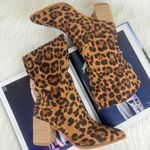 Beast Fashion   New Women's Beast Brooklyn Faux Suede Leopard Print Ankle Boots Brown Photo 0
