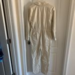 Sandy Liang Women’s 2 x TARGET Cream Long Sleeve Jumpsuit Painter’s Boiler Suit Photo 6