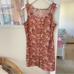 Garnet Hill Vale 100% Linen Floral Paisley Mini Tank Dress Photo 2