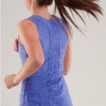 Lululemon  dash ruffle tank II in heathered royalty blue size 4 Photo 0