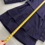 Miss Sixty  women size small dark purple winter jacket with belt 60% wool Photo 5