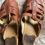 Free People Troentorp Mary Jane wood clogs brown leather Photo 2